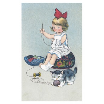 Postcard the seamstress