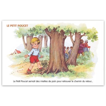 Postcard tale: "Le Petit Poucet"