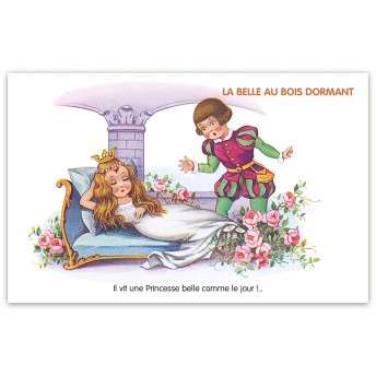 Postcard tale: "La Belle au Bois Dormant"