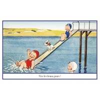 Postcard swimming
