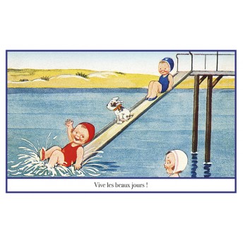 Postcard swimming