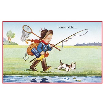 Postcard good fishing