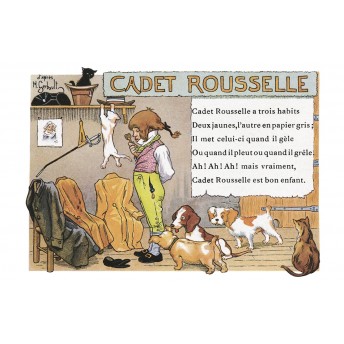 Carte postale Rondes Enfantines: Cadet Rousselle