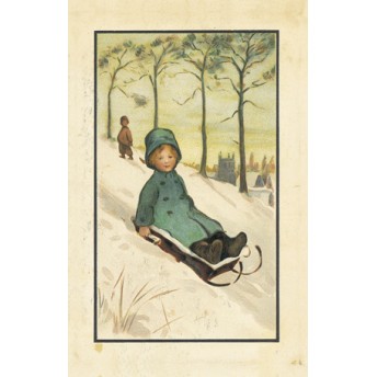 Postcard sledge
