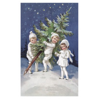 Postcard Christmas tree