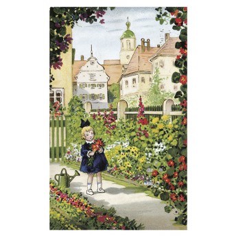 Postcard flower garden