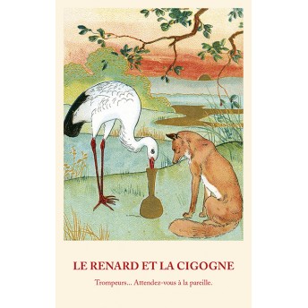 Carte Fable: Le Renard et la Cigogne