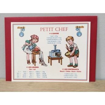 Large card Little chef: kitchen