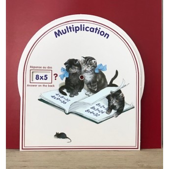 Disc Multiplication Answer on the back Cats