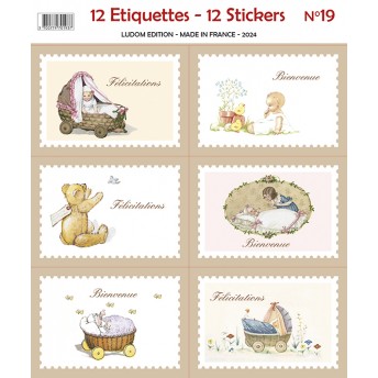 Etiquettes autocollantes Naissance