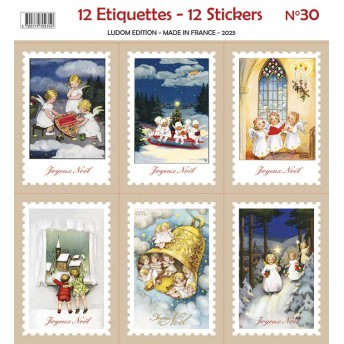 Etiquettes autocollantes Noël 